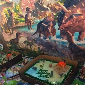 SOLD!!! Jurassic Party supplies &Dinosaur Backdrop